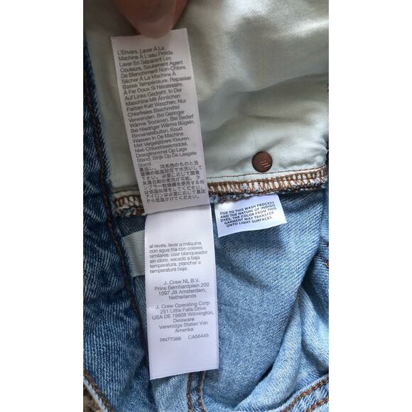 New Madewell Petite Baggy Straight Jeans in Seebald Wash Raw Hem Blue Size 33P - Picture 13 of 16